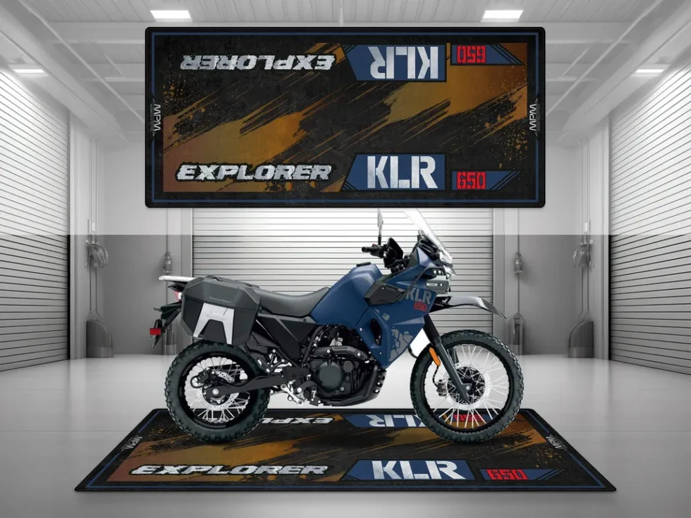 Custom Bike Motorcycles Floor Mat, Custom Biker Garage Display Mat CAR493101225564 - Image 3