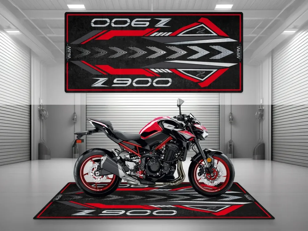 Performance Bike Motorcycles Floor Mat, Personalized Garage Floor Decor CAR493101225565 - Image 2