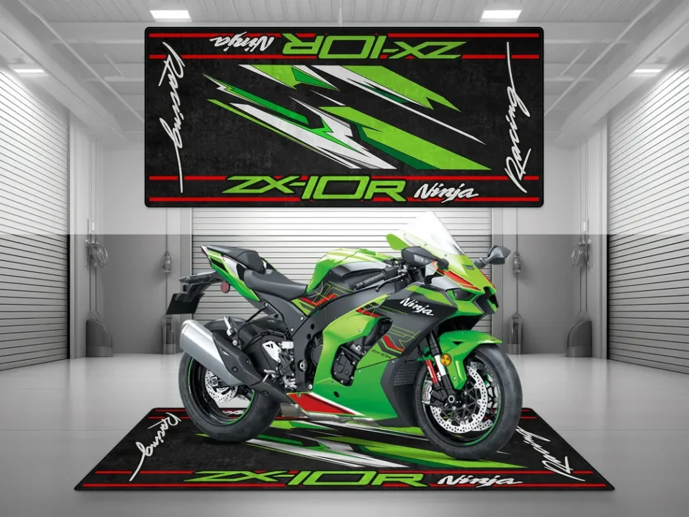 Garage Build Motorcycles Floor Mat, Washable Motorcycle Floor Pad CAR493101225568 - Image 2