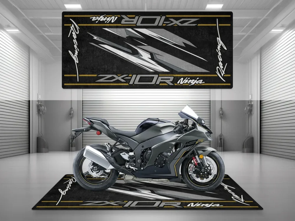 Garage Build Motorcycles Floor Mat, Washable Motorcycle Floor Pad CAR493101225568 - Image 3