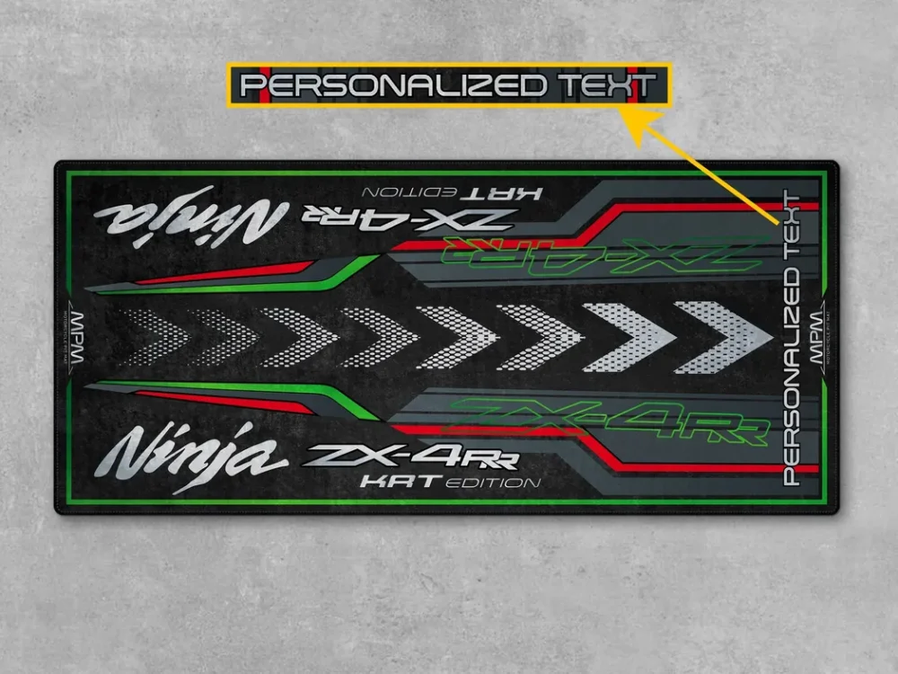 Track Bike Motorcycles Floor Mat, Personalized Biker Garage Accessory CAR493101225571