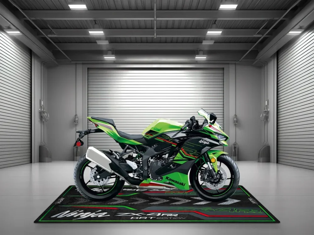 Track Bike Motorcycles Floor Mat, Personalized Biker Garage Accessory CAR493101225571 - Image 4