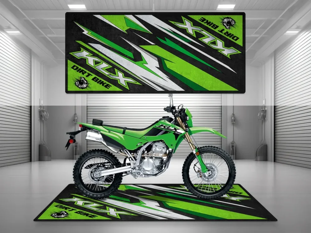Power Bike Motorcycles Floor Mat, Motorcycle Garage Protection Pad CAR493101225573 - Image 5