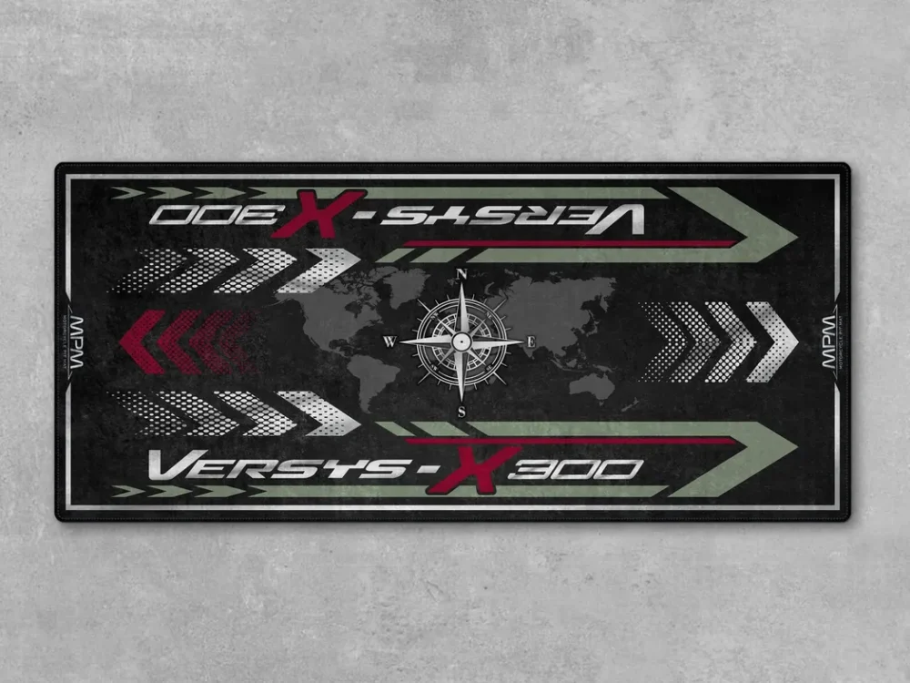 Biker's Ride Motorcycles Floor Mat, Custom Garage Decor for Motorheads CAR493101225576