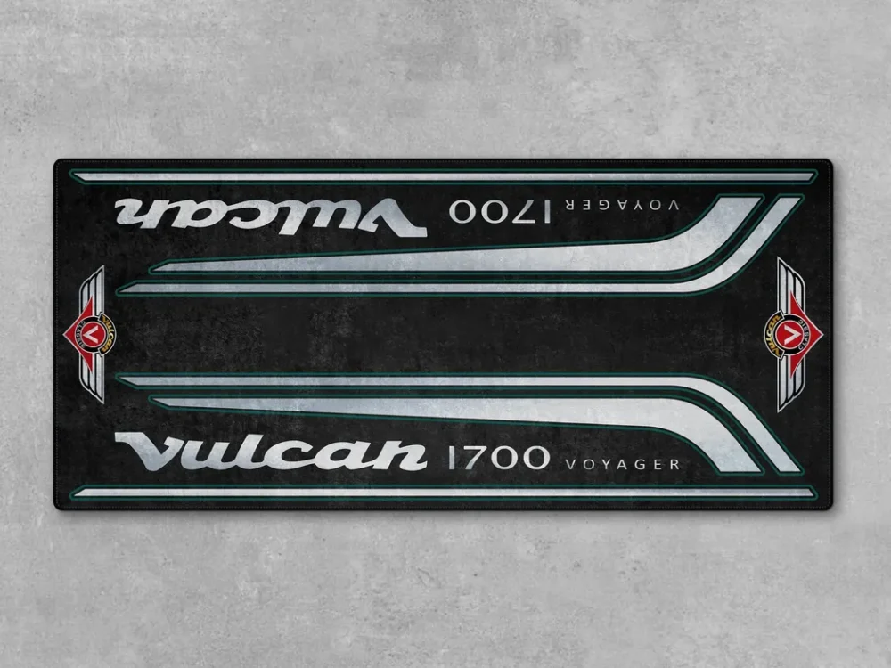 Street Cruiser Motorcycles Floor Mat, Personalized Pit Mat for Bikers CAR493101225578