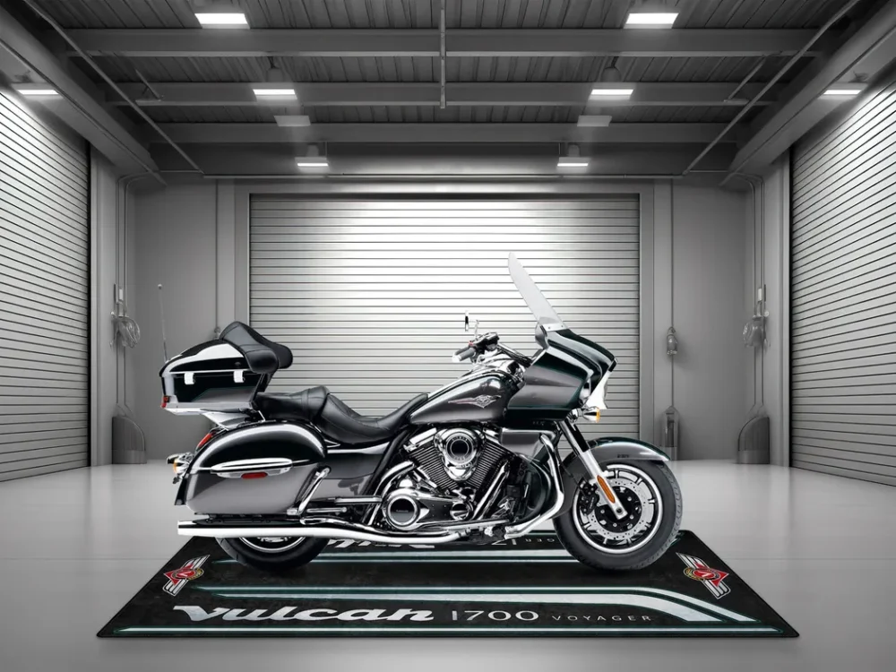 Street Cruiser Motorcycles Floor Mat, Personalized Pit Mat for Bikers CAR493101225578 - Image 4