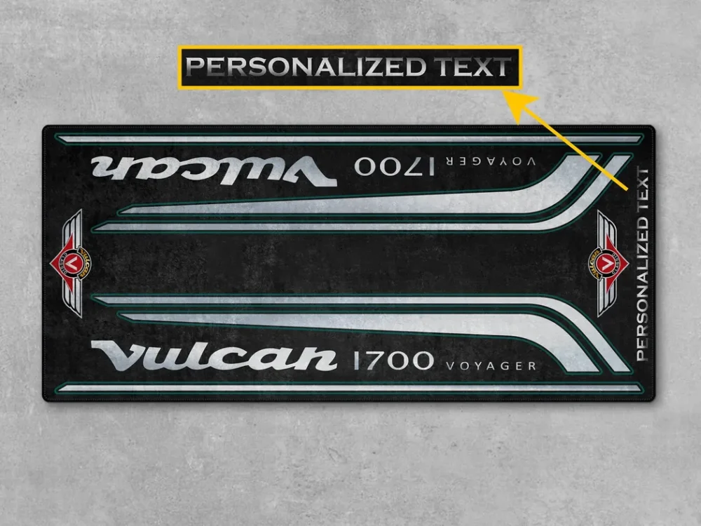 Street Cruiser Motorcycles Floor Mat, Personalized Pit Mat for Bikers CAR493101225578 - Image 5