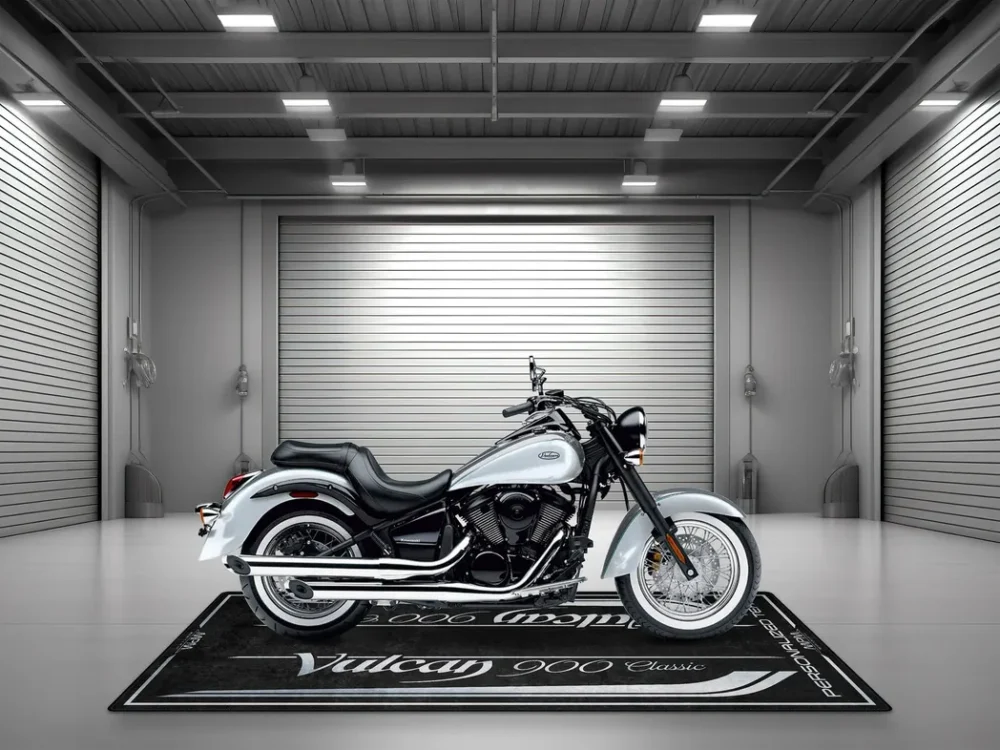 Touring Machine Motorcycles Floor Mat, Custom Motorcycle Garage Pit Mat CAR493101225579 - Image 4