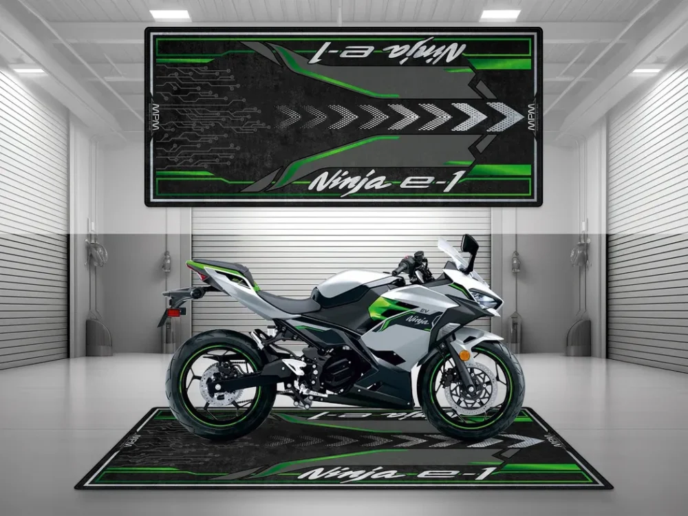 Speed Beast Motorcycles Floor Mat, Personalized Biker Pit Mat CAR493101225583 - Image 2
