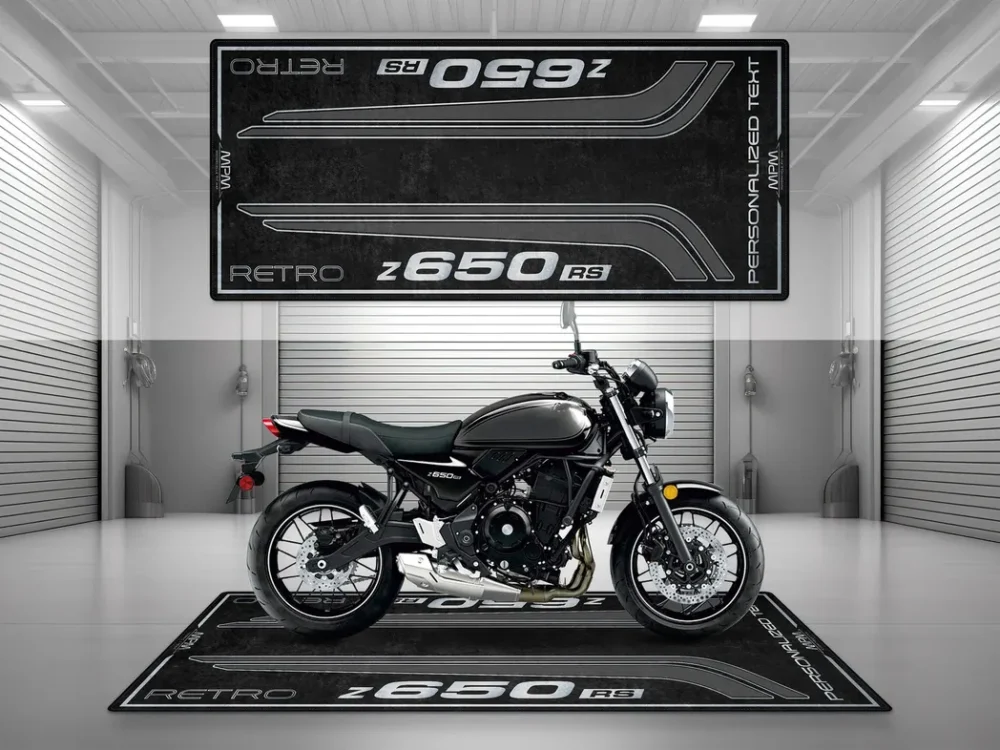 Fast Lane Bike Motorcycles Floor Mat, Stylish Motorcycle Pit Pad CAR493101225586 - Image 3