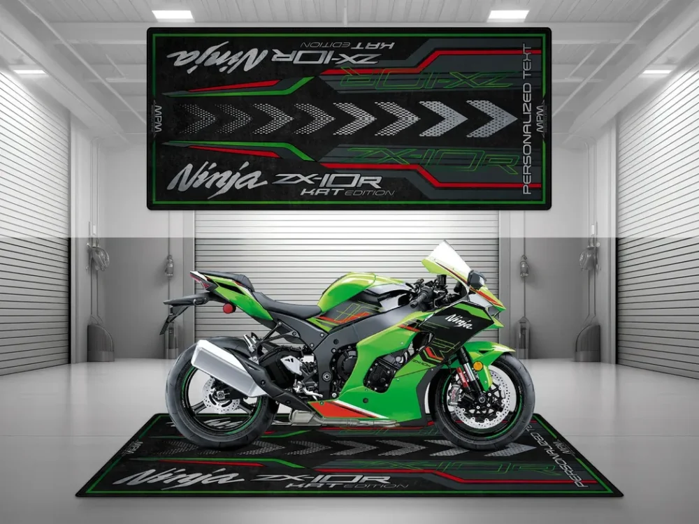 Hand-Built Machine Motorcycles Floor Mat, Personalized Garage Floor Decor CAR493101225589 - Image 3