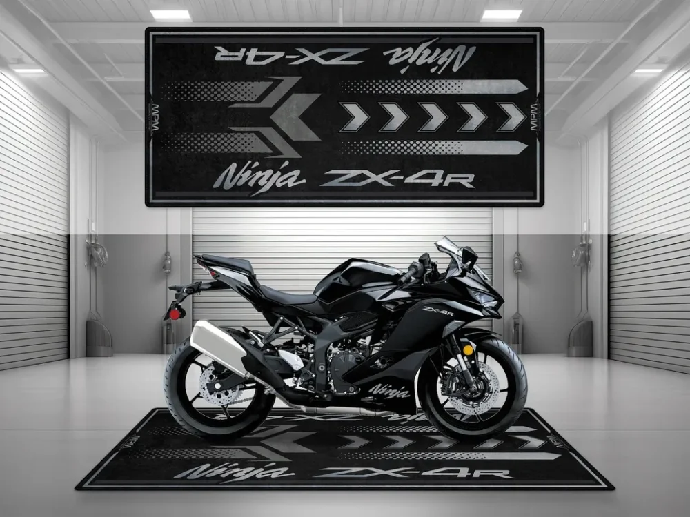 Street Build Motorcycles Floor Mat, Motorcycle Workshop Pit Mat CAR493101225590 - Image 2