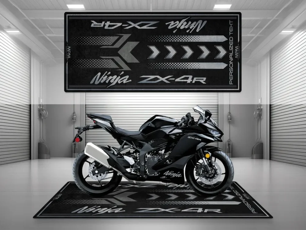Street Build Motorcycles Floor Mat, Motorcycle Workshop Pit Mat CAR493101225590 - Image 3