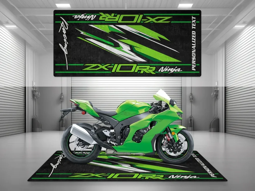 Garage Project Bike Motorcycles Floor Mat, Custom Rider Garage Mat CAR493101225591 - Image 3