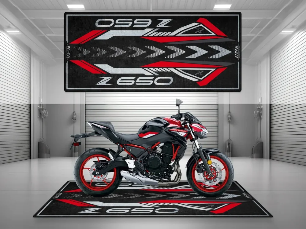 Workshop Ride Motorcycles Floor Mat, Washable Motorcycle Floor Pad CAR493101225592 - Image 2