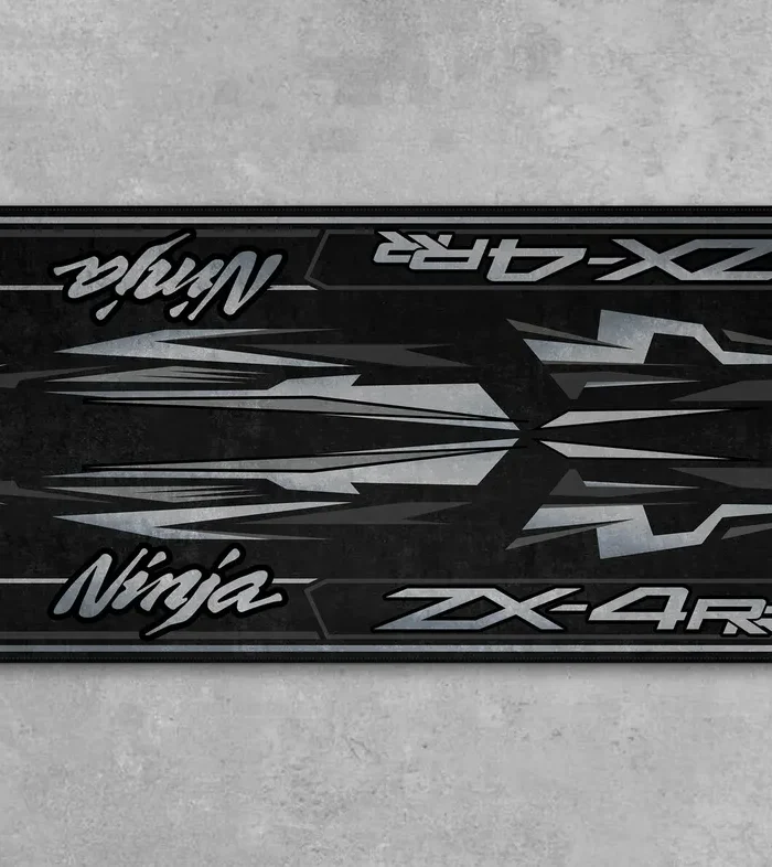 Street-Tuned Bike Motorcycles Floor Mat, Personalized Biker Garage Accessory CAR493101225595