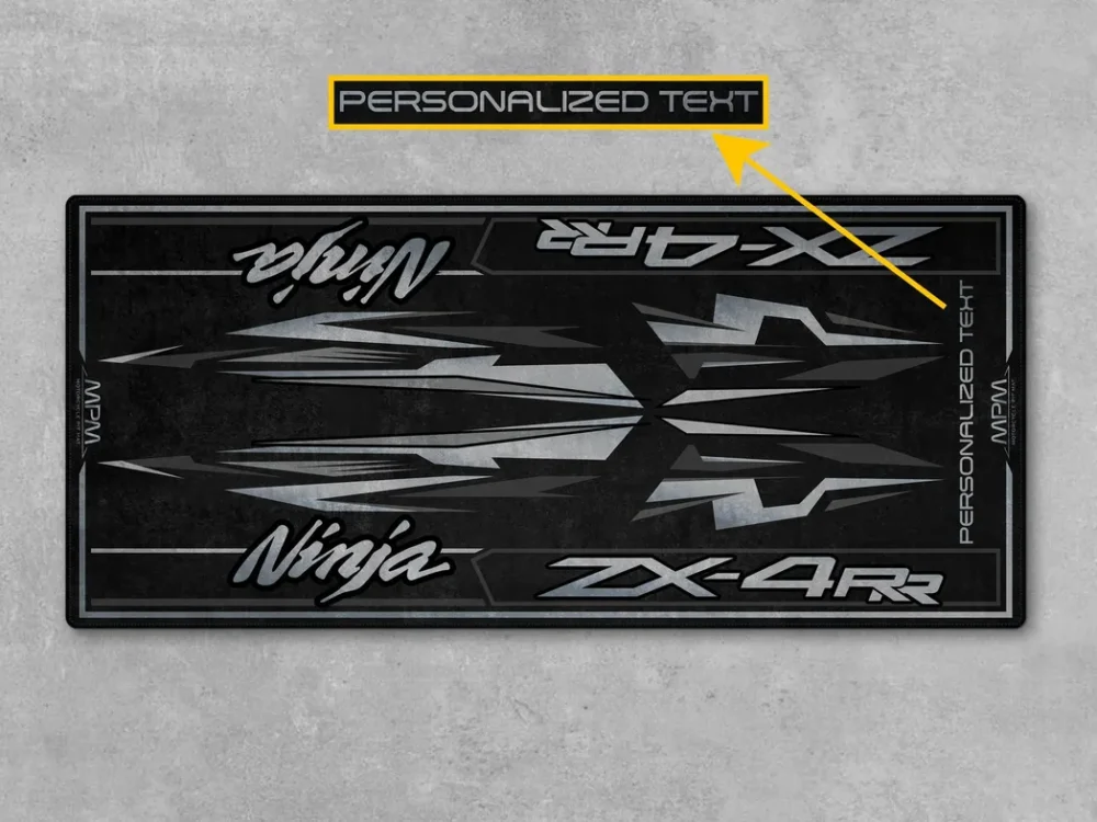 Street-Tuned Bike Motorcycles Floor Mat, Personalized Biker Garage Accessory CAR493101225595 - Image 5
