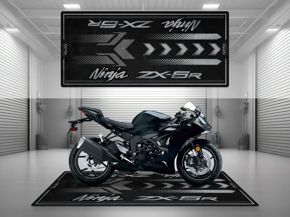 Touring Machine Motorcycles Floor Mat, Custom Motorcycle Floor Display Mat CAR493101225598 - Image 2