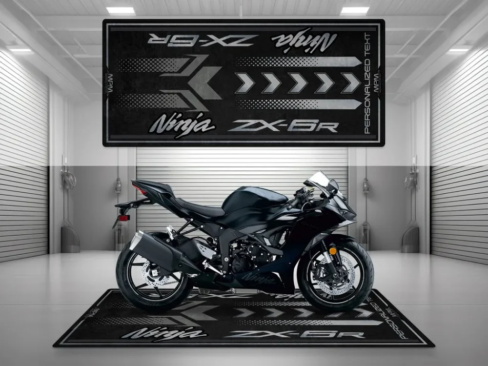 Touring Machine Motorcycles Floor Mat, Custom Motorcycle Floor Display Mat CAR493101225598 - Image 3