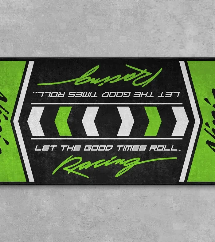 Long-Haul Bike Motorcycles Floor Mat, Custom Garage Decor for Motorheads CAR493101225600