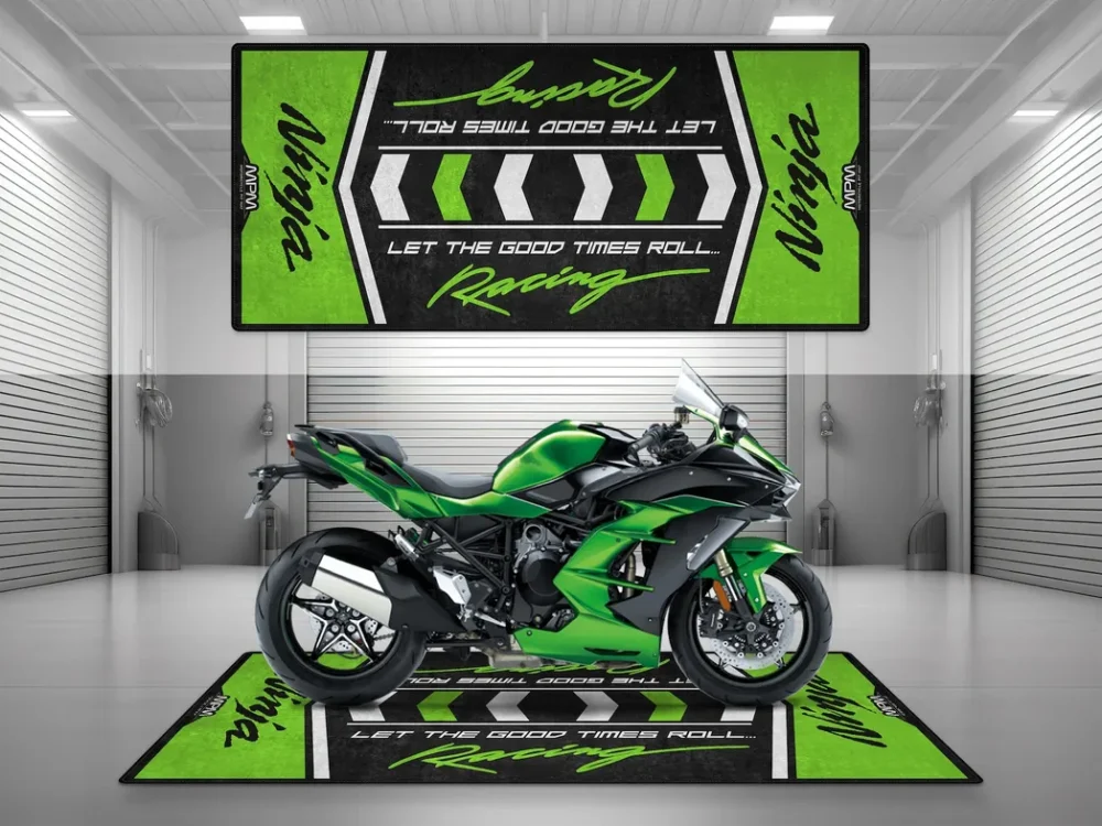 Long-Haul Bike Motorcycles Floor Mat, Custom Garage Decor for Motorheads CAR493101225600 - Image 2