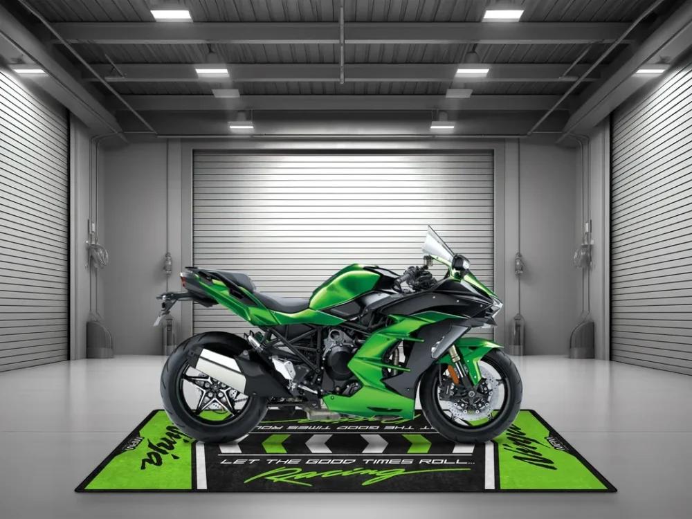 Long-Haul Bike Motorcycles Floor Mat, Custom Garage Decor for Motorheads CAR493101225600 - Image 4