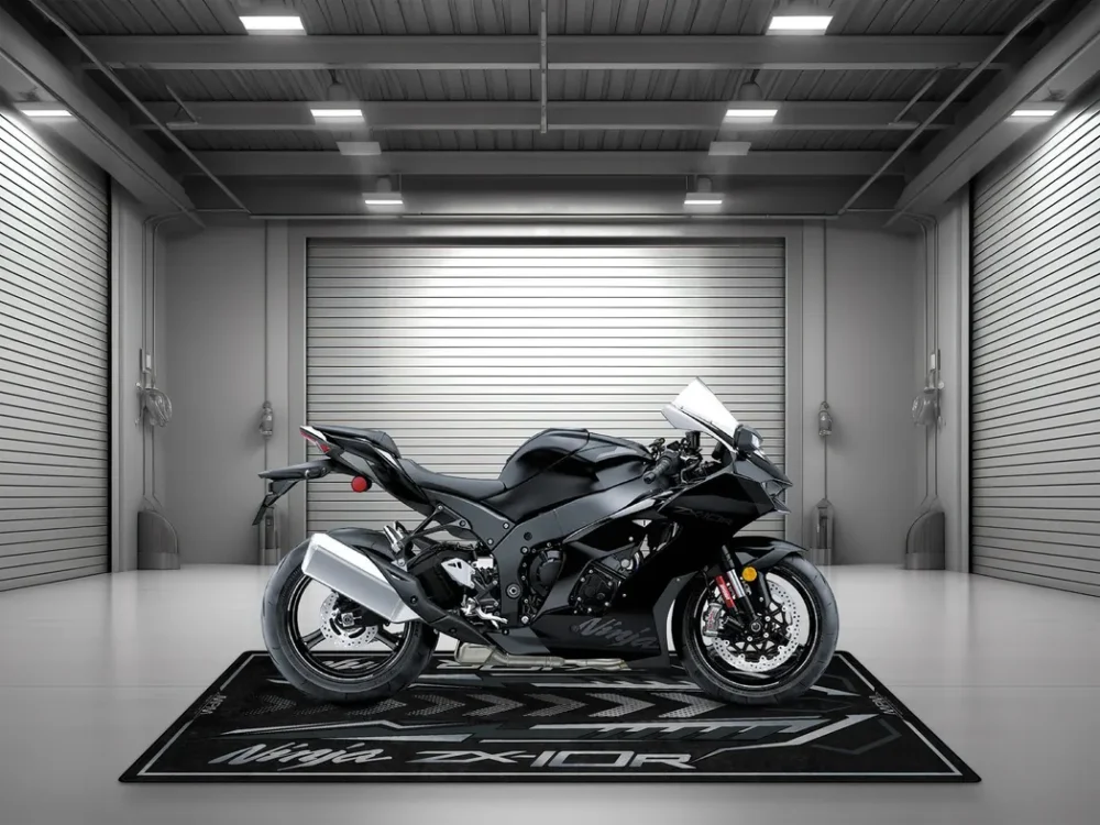Everyday Rider Motorcycles Floor Mat, Personalized Garage Floor Protection CAR493101225604 - Image 4