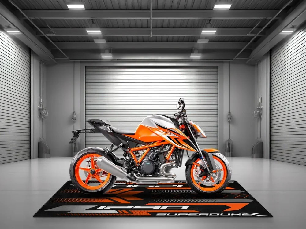 Fast Lane Bike Motorcycles Floor Mat, Motorcycle Floor Protection Mat CAR493101225611 - Image 4
