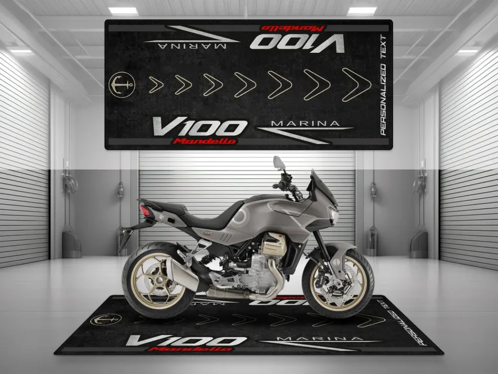 Garage Ride Motorcycles Floor Mat, Personalized Garage Floor Decor CAR493101225613 - Image 3