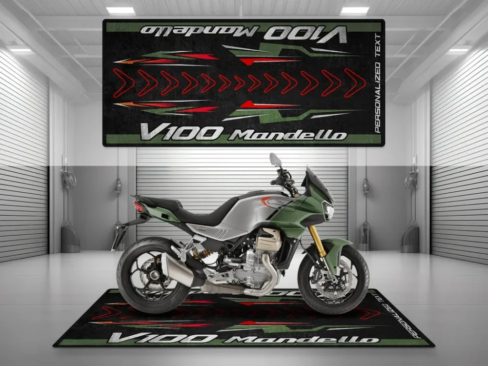 Hand-Built Machine Motorcycles Floor Mat, Motorcycle Workshop Pit Mat CAR493101225614 - Image 3
