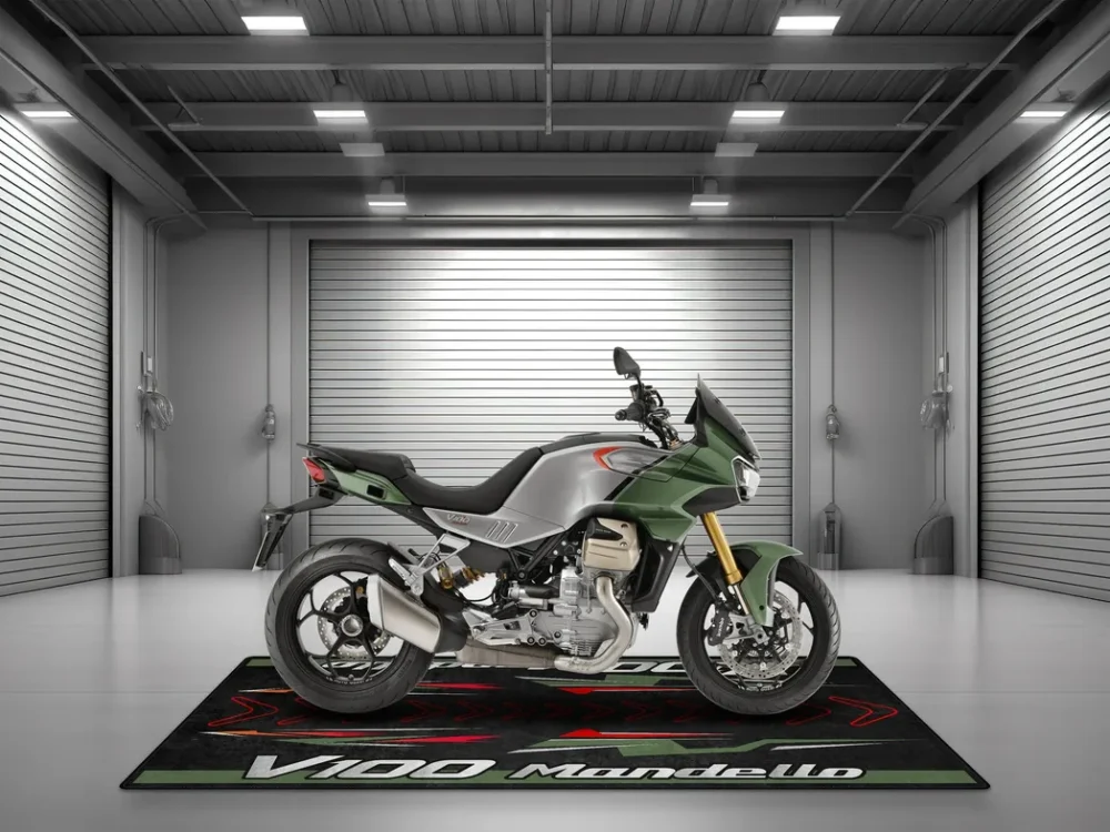 Hand-Built Machine Motorcycles Floor Mat, Motorcycle Workshop Pit Mat CAR493101225614 - Image 4