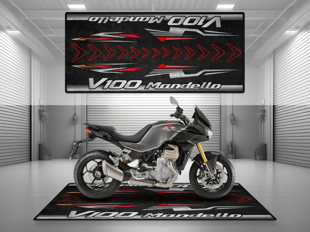 Hand-Built Machine Motorcycles Floor Mat, Motorcycle Workshop Pit Mat CAR493101225614 - Image 6
