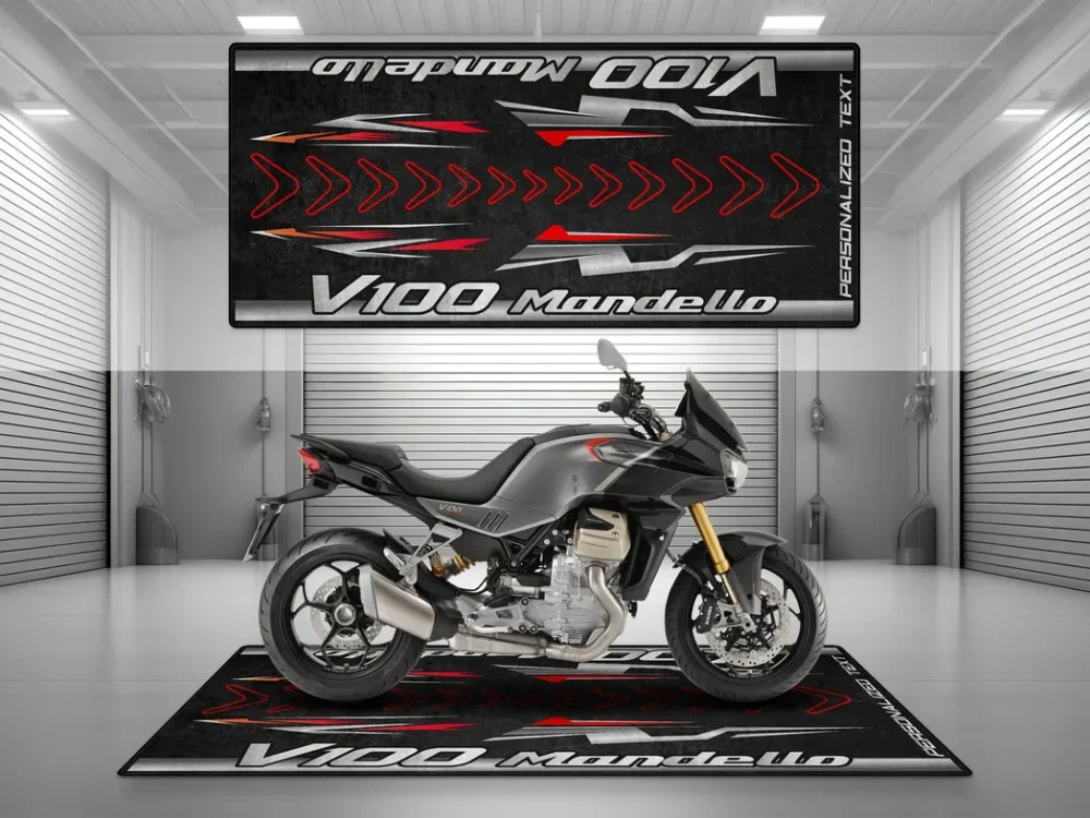 Hand-Built Machine Motorcycles Floor Mat, Motorcycle Workshop Pit Mat CAR493101225614 - Image 7