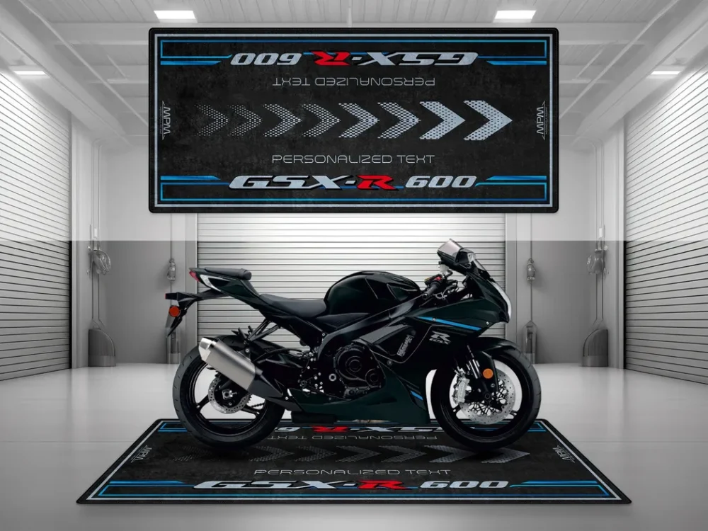 Street Build Motorcycles Floor Mat, Custom Rider Garage Mat CAR493101225615 - Image 2