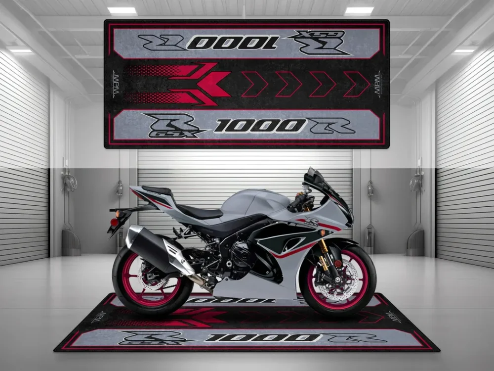 Workshop Ride Motorcycles Floor Mat, Non-Slip Garage Mat for Riders CAR493101225617 - Image 2