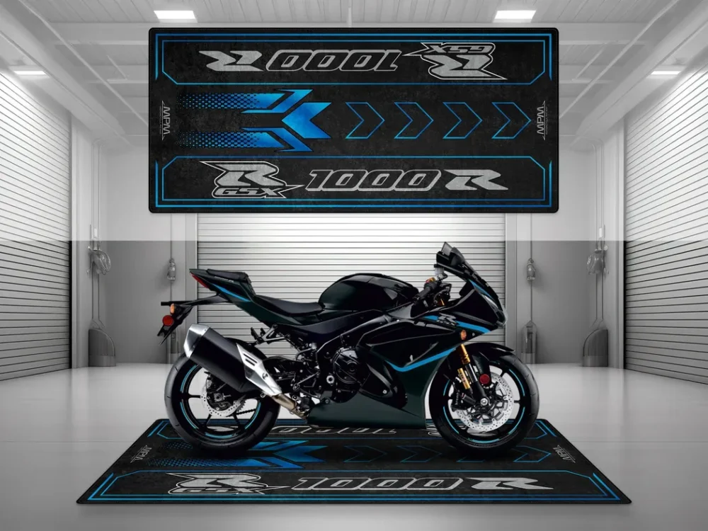 Workshop Ride Motorcycles Floor Mat, Non-Slip Garage Mat for Riders CAR493101225617 - Image 3