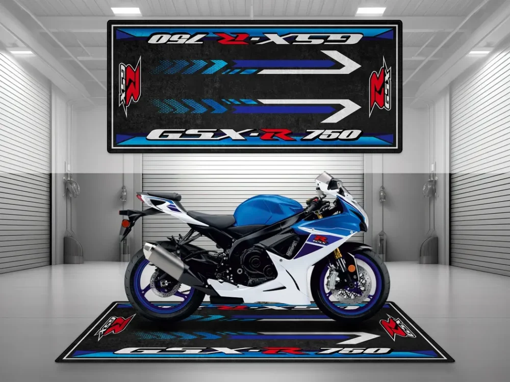 Retro Build Motorcycles Floor Mat, Custom Motorcycle Parking Mat CAR493101225618 - Image 7