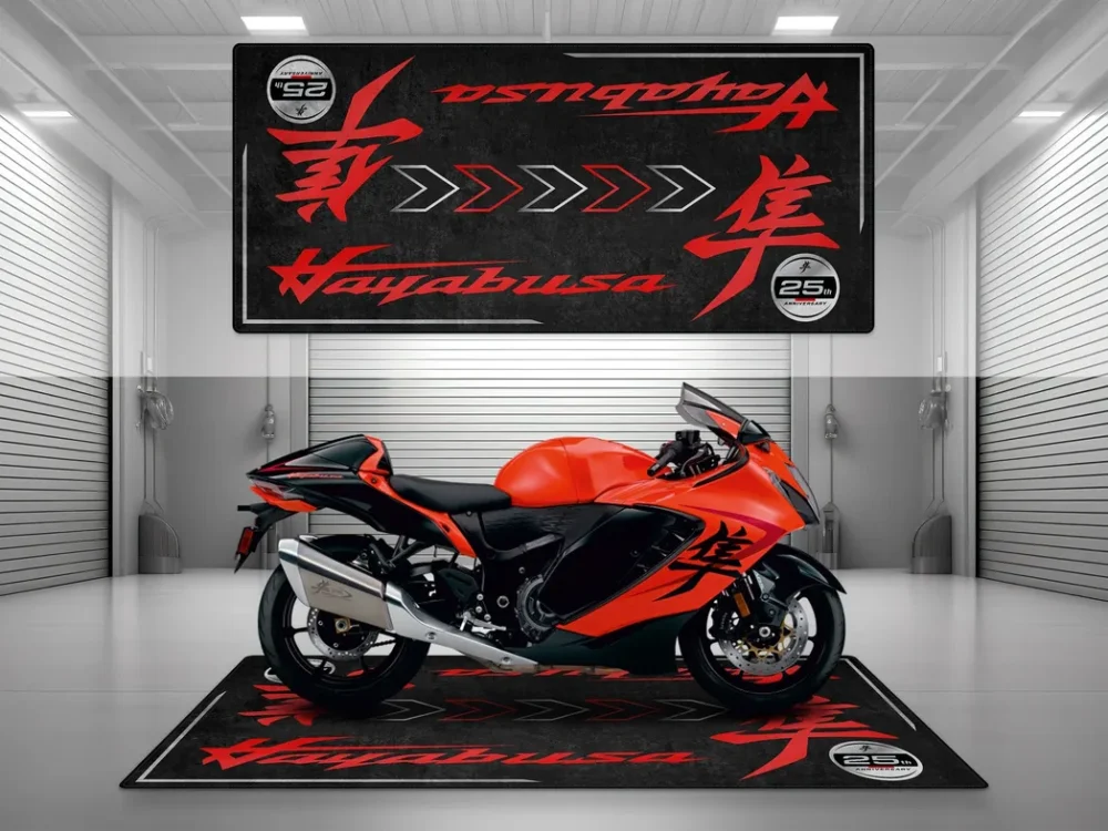 Street-Tuned Bike Motorcycles Floor Mat, Premium Pit Mat for Riders CAR493101225620 - Image 2