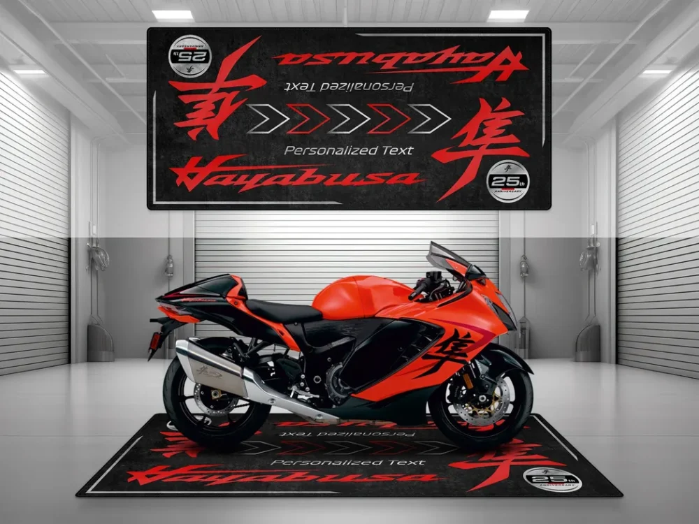 Street-Tuned Bike Motorcycles Floor Mat, Premium Pit Mat for Riders CAR493101225620 - Image 3