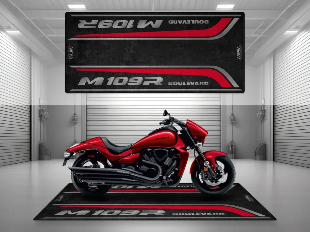 Open-Road Cruiser Motorcycles Floor Mat, Motorcycle Garage Protection Pad CAR493101225621 - Image 2