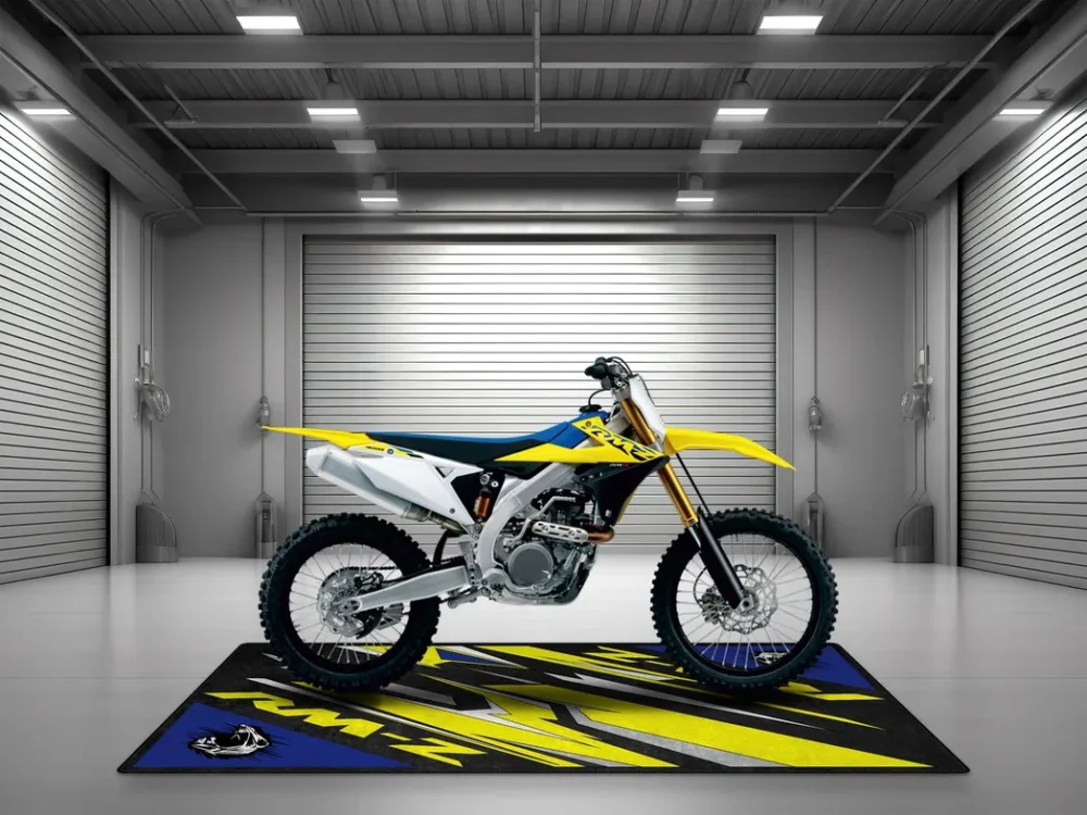 Weekend Rider Motorcycles Floor Mat, Custom Garage Decor for Motorheads CAR493101225624 - Image 4