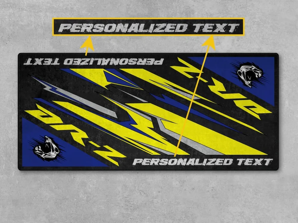 Highway Cruiser Motorcycles Floor Mat, Personalized Pit Mat for Bikers CAR493101225626 - Image 4
