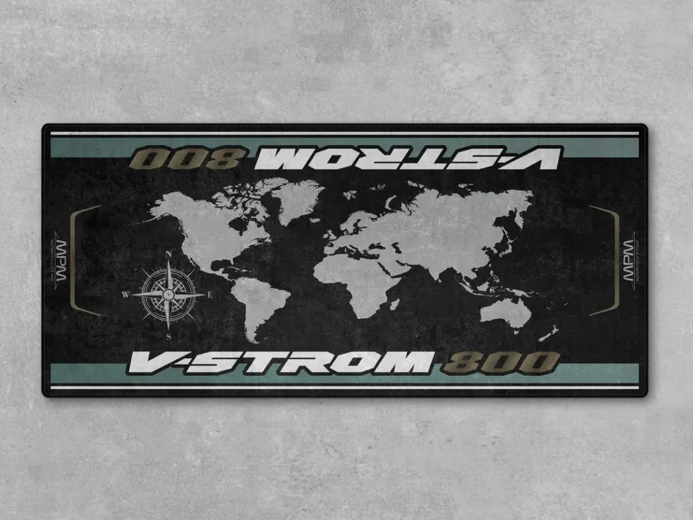 Track Bike Motorcycles Floor Mat, Personalized Biker Pit Mat CAR493101225631