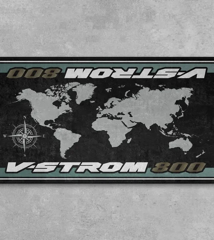 Track Bike Motorcycles Floor Mat, Personalized Biker Pit Mat CAR493101225631