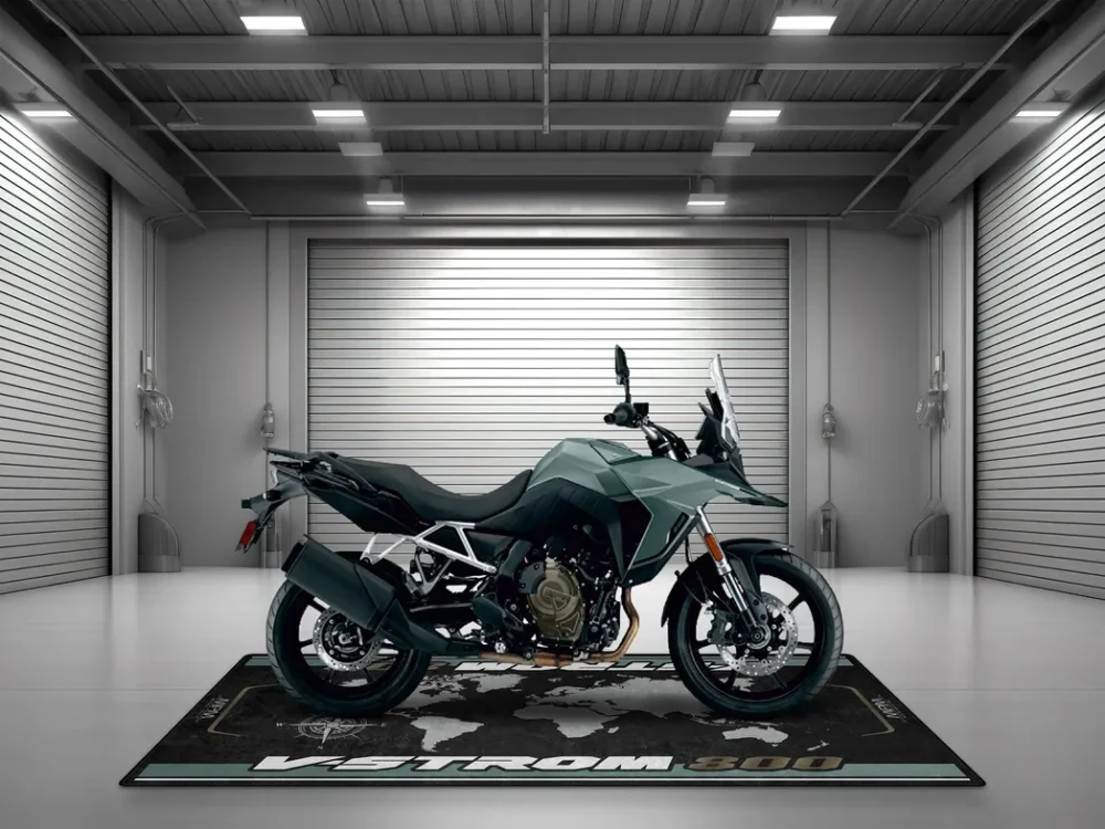Track Bike Motorcycles Floor Mat, Personalized Biker Pit Mat CAR493101225631 - Image 4
