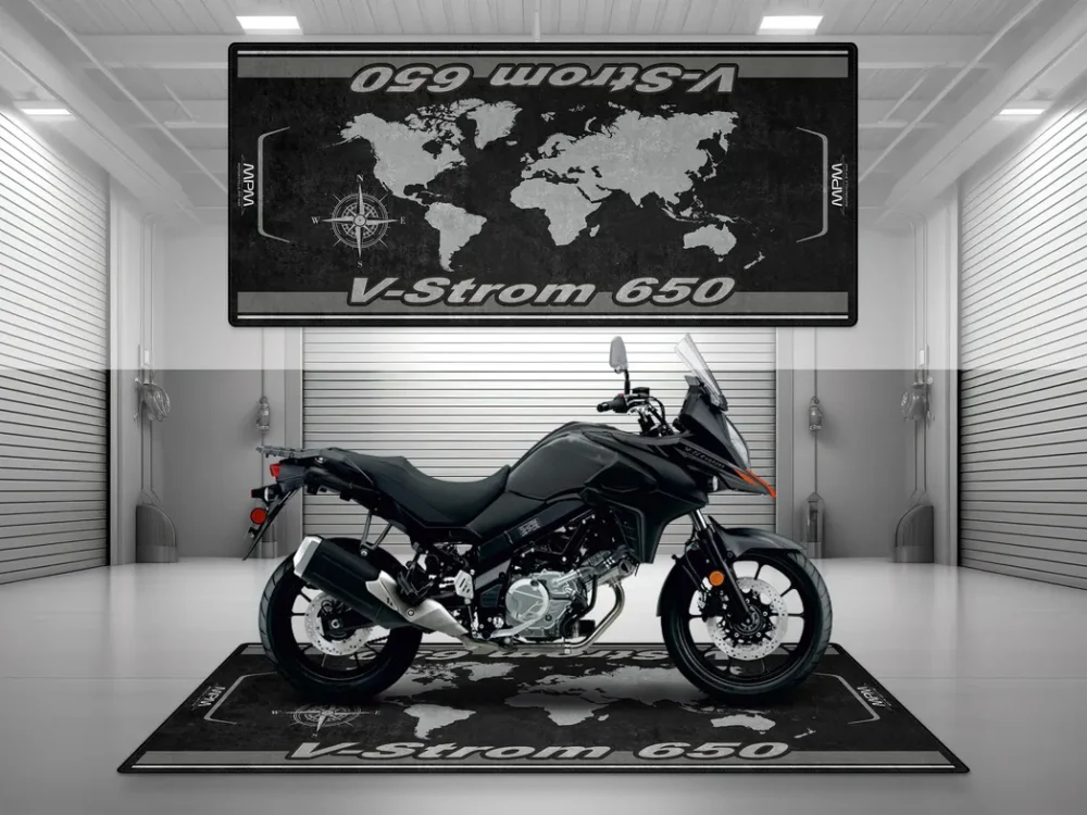 Fast Lane Bike Motorcycles Floor Mat, Custom Biker Garage Display Mat CAR493101225636 - Image 2