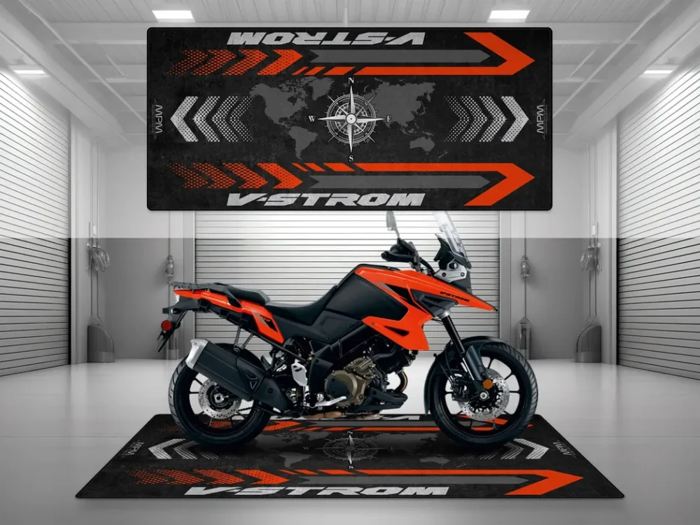 Hand-Built Machine Motorcycles Floor Mat, Custom Rider Garage Mat CAR493101225639 - Image 2