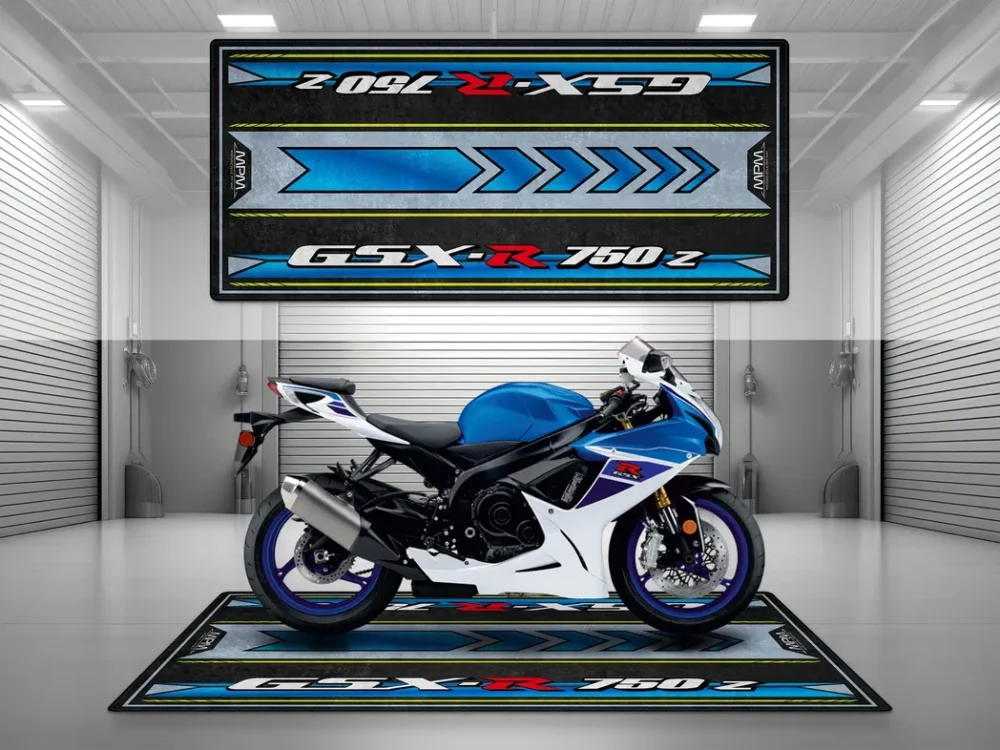 Garage Project Bike Motorcycles Floor Mat, Non-Slip Garage Mat for Riders CAR493101225641 - Image 2