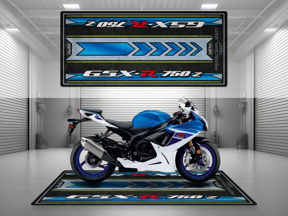Garage Project Bike Motorcycles Floor Mat, Non-Slip Garage Mat for Riders CAR493101225641 - Image 3