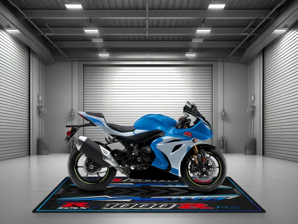 Workshop Ride Motorcycles Floor Mat, Custom Motorcycle Parking Mat CAR493101225642 - Image 4